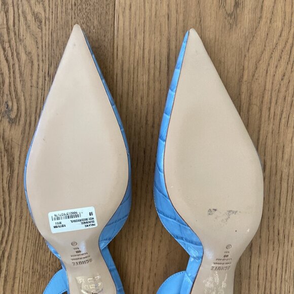 Schutz Paola Mid Slingback Pointed Toe Pump - Picture 13 of 15